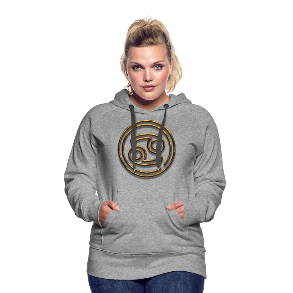 Cancer 3D Gold Women’s Premium Hoodie