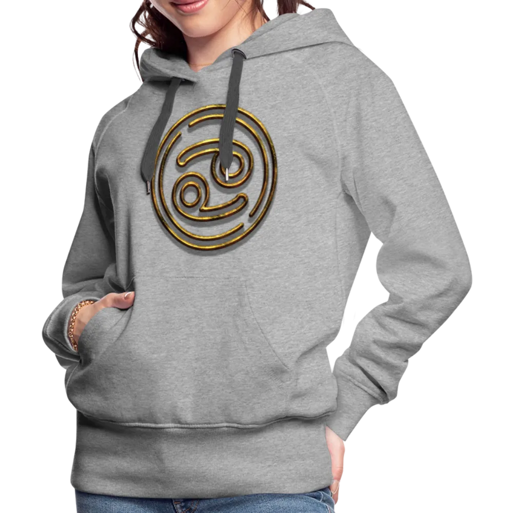 Cancer 3D Gold Women’s Premium Hoodie