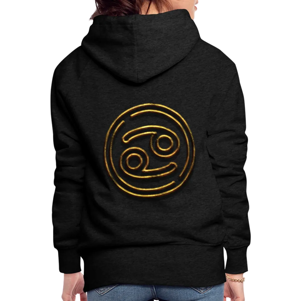 Cancer 3D Gold Women’s Premium Hoodie