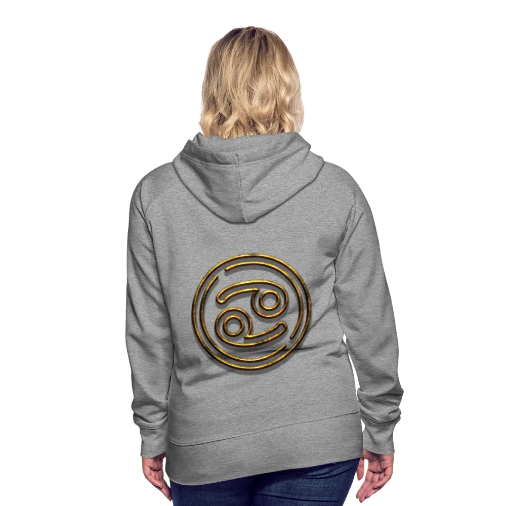 Cancer 3D Gold Women’s Premium Hoodie