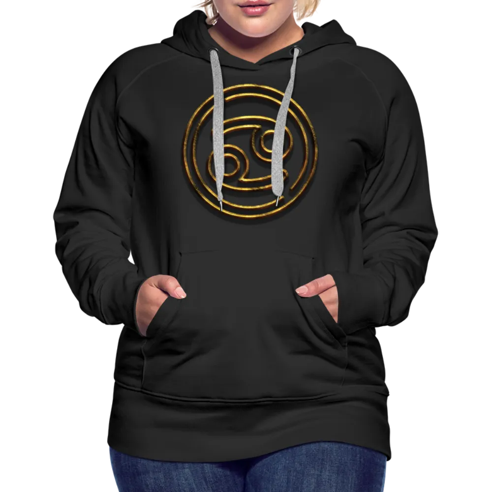 Cancer 3D Gold Women’s Premium Hoodie