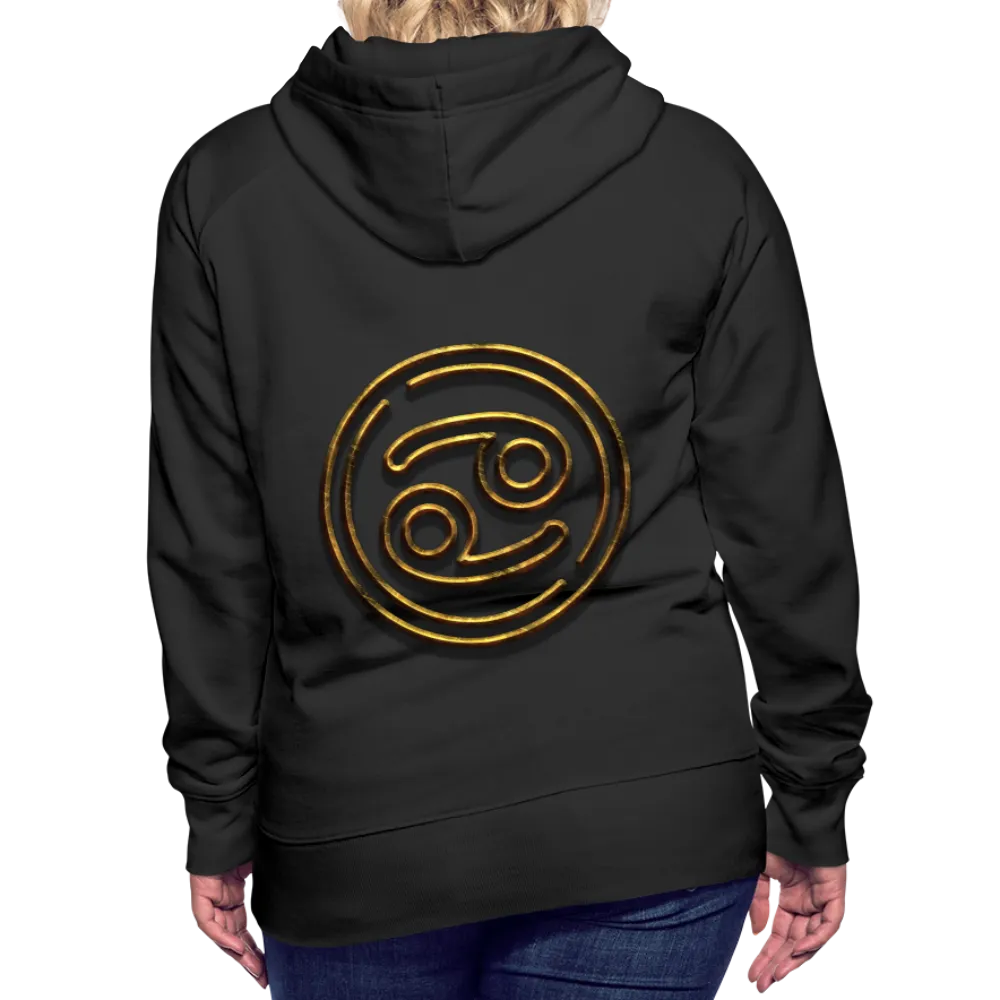 Cancer 3D Gold Women’s Premium Hoodie