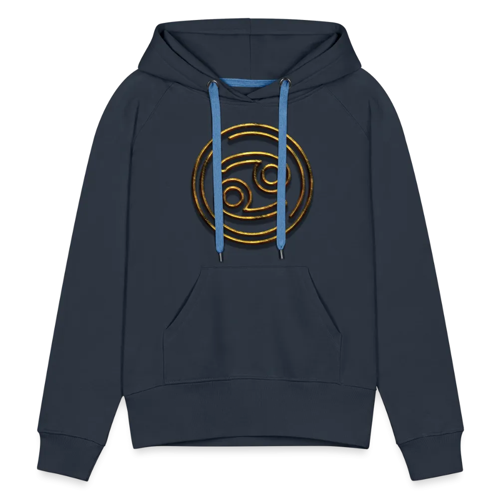 Cancer 3D Gold Women’s Premium Hoodie