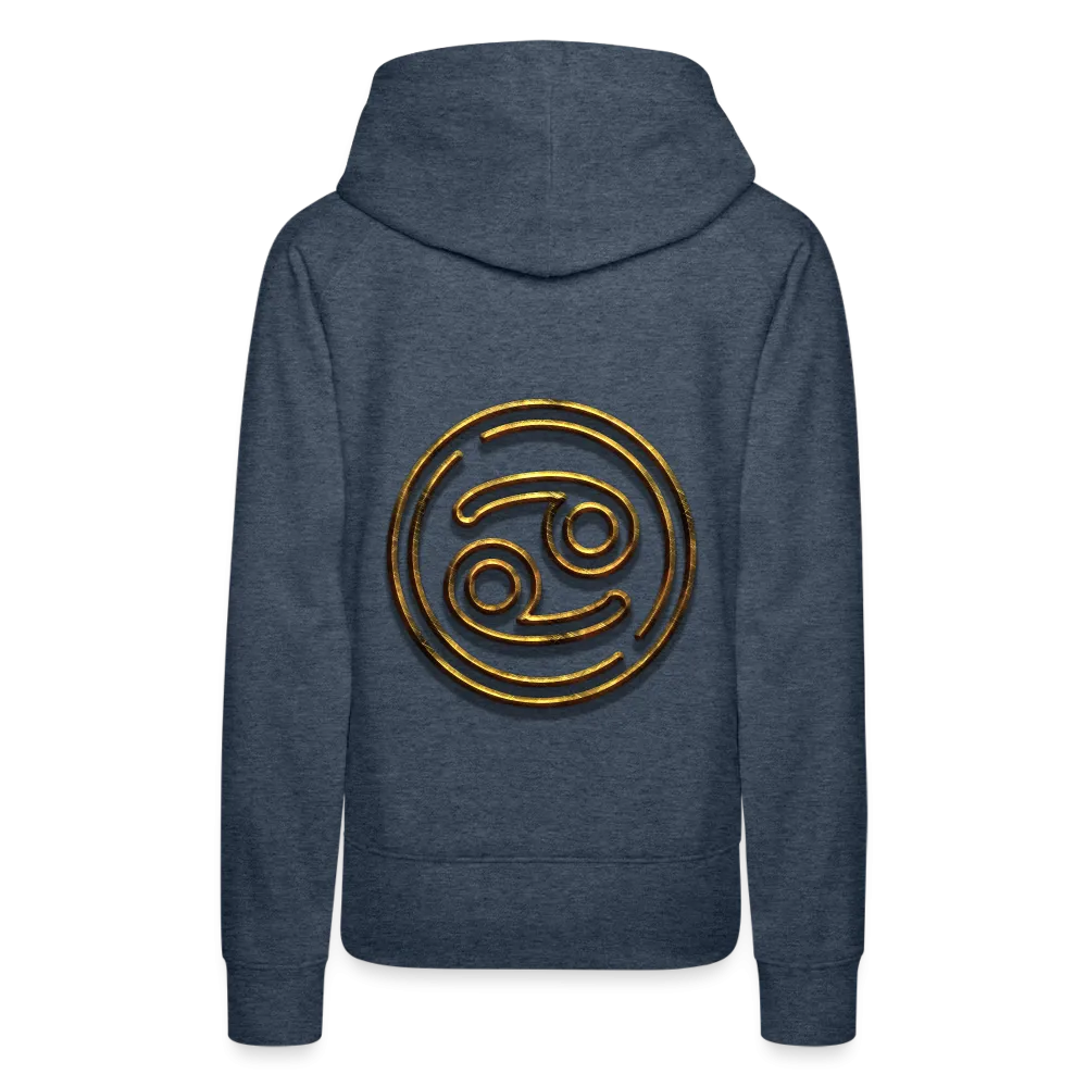 Cancer 3D Gold Women’s Premium Hoodie