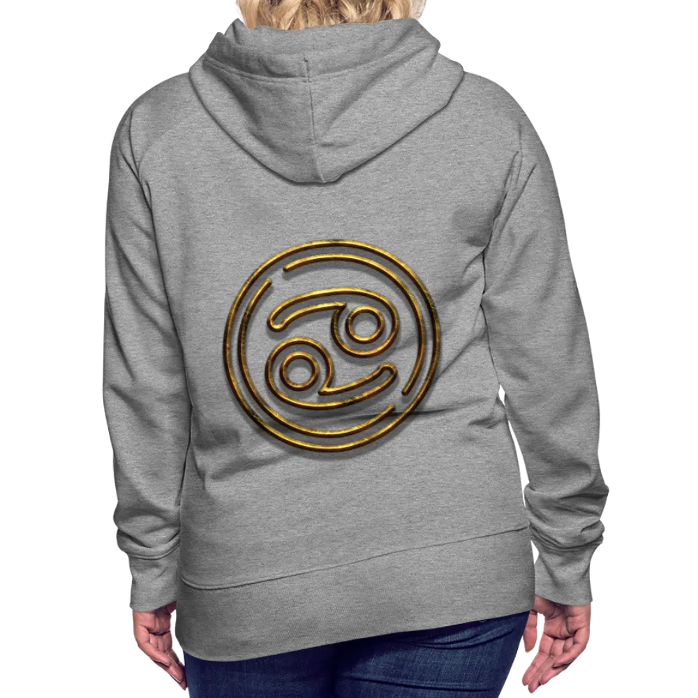 Cancer 3D Gold Women’s Premium Hoodie