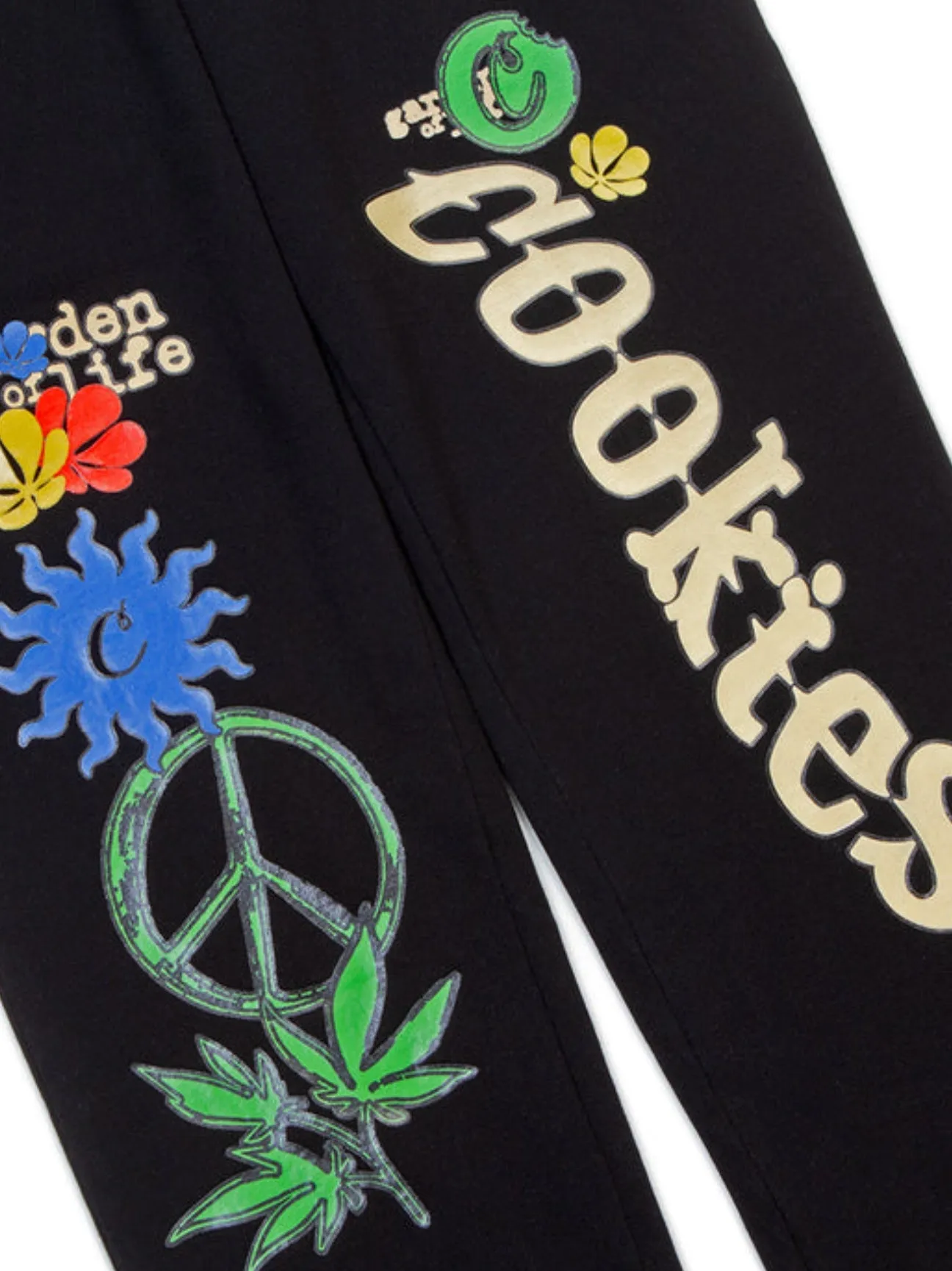 Cookies Garden Of Life Fleece Pants With Screenprint Artwork