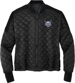 CT Bobcats Mercer Mettle Womens Boxy Quilted Jacket