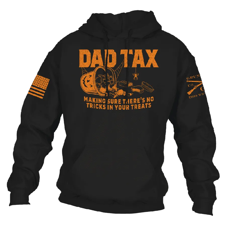 Dad Tax Halloween Hoodie - Black