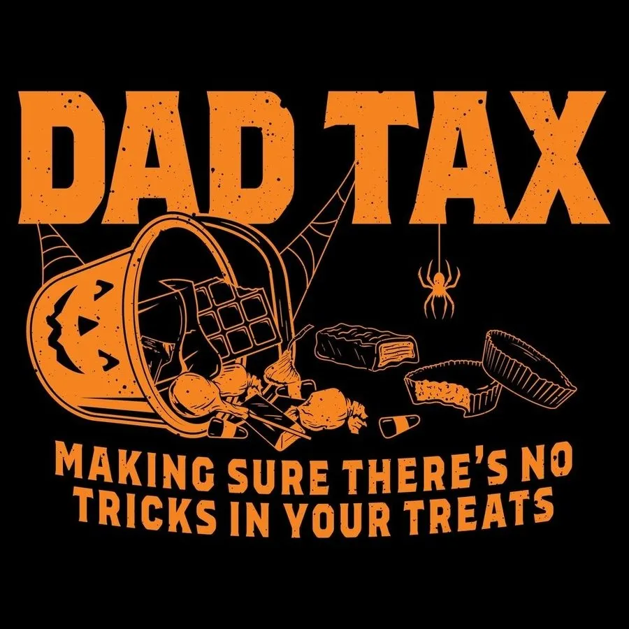 Dad Tax Halloween Hoodie - Black