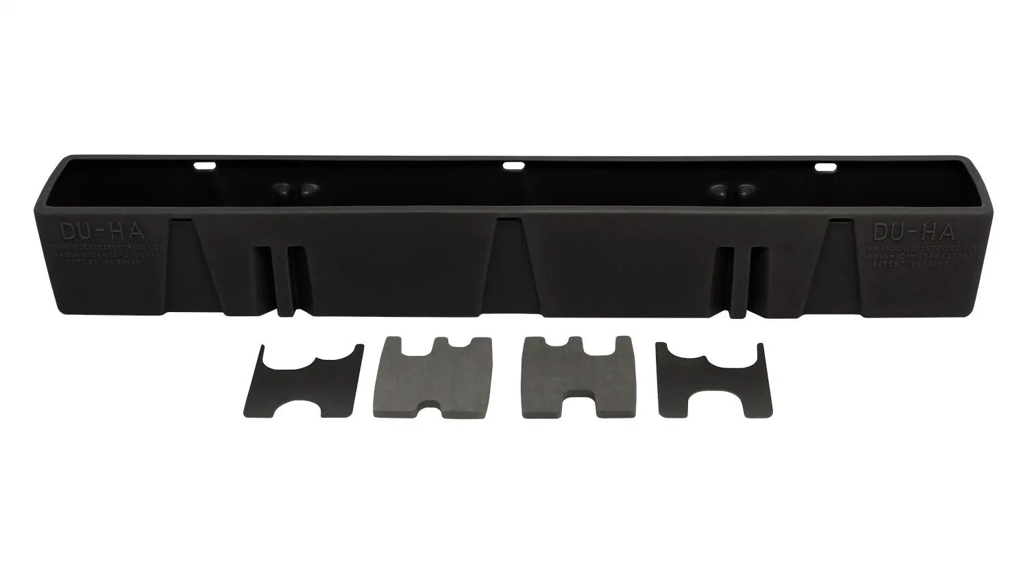 DU-HA 20114 DU-HA® Behind The Seat Storage Gun Case; Incl. Gun Rack/Organizer; Black;