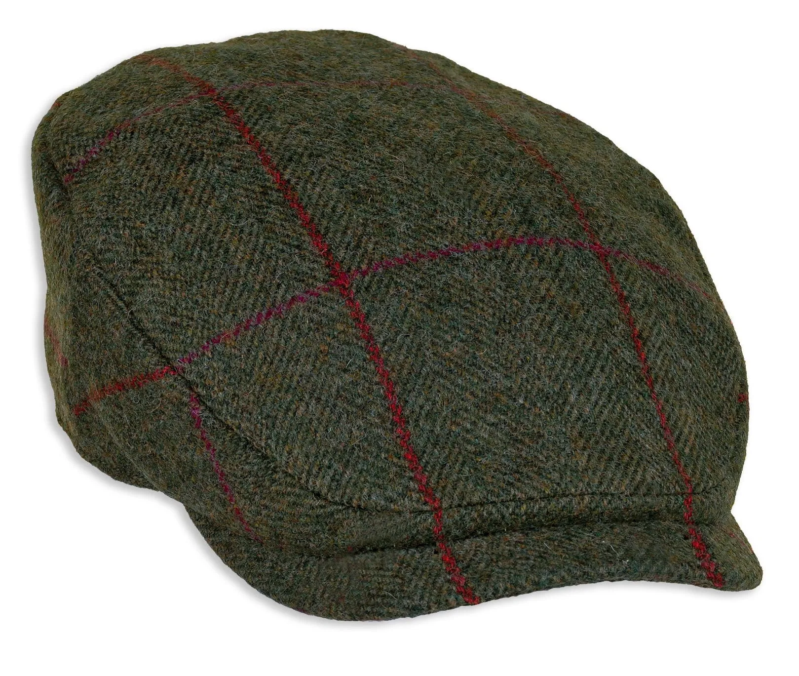 Heather Maxwell Tweed Bond Cap | Green, Wine Check