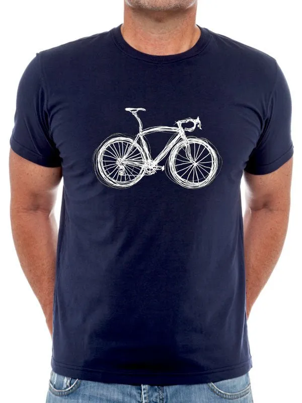 Just Bike T Shirt Navy