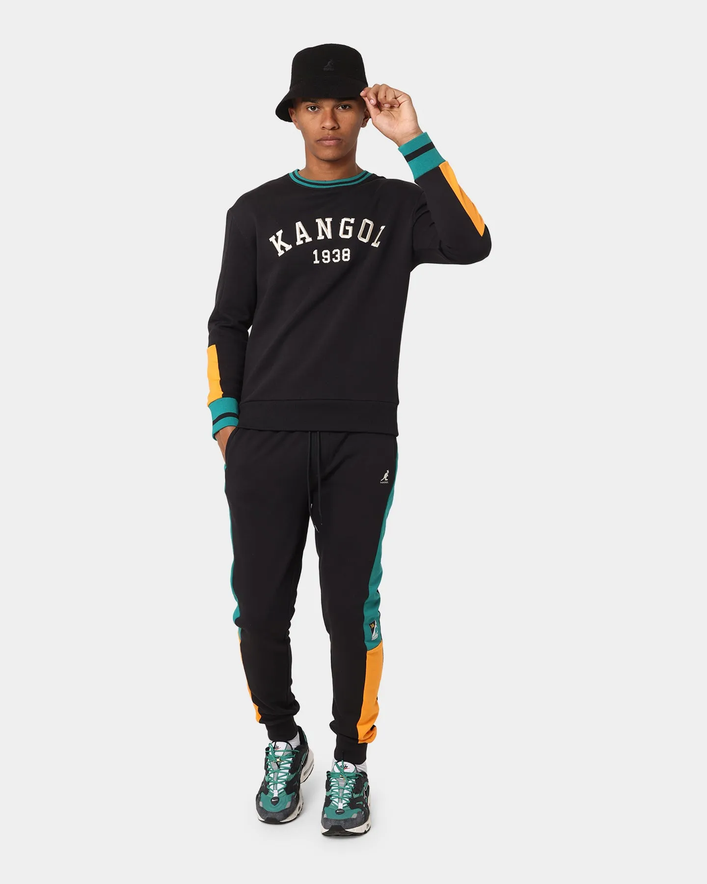 Kangol Retro Joggers Caviar