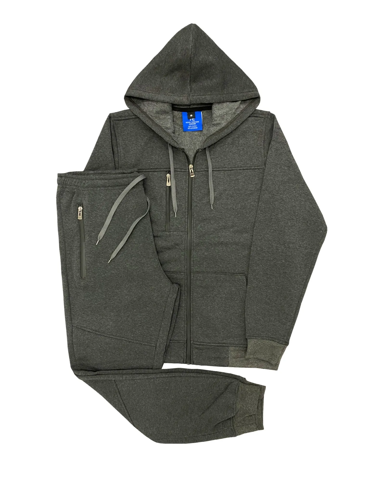 Men's Two Piece Tech Jogger Fleece Sweatsuit