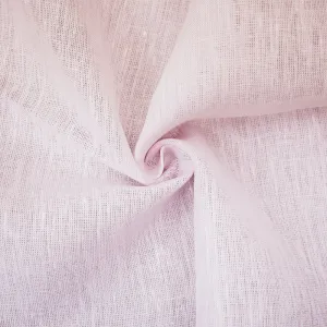 Pastel Pink-White Spence Bryson Texture Slub Irish Linen Chambray Fabric