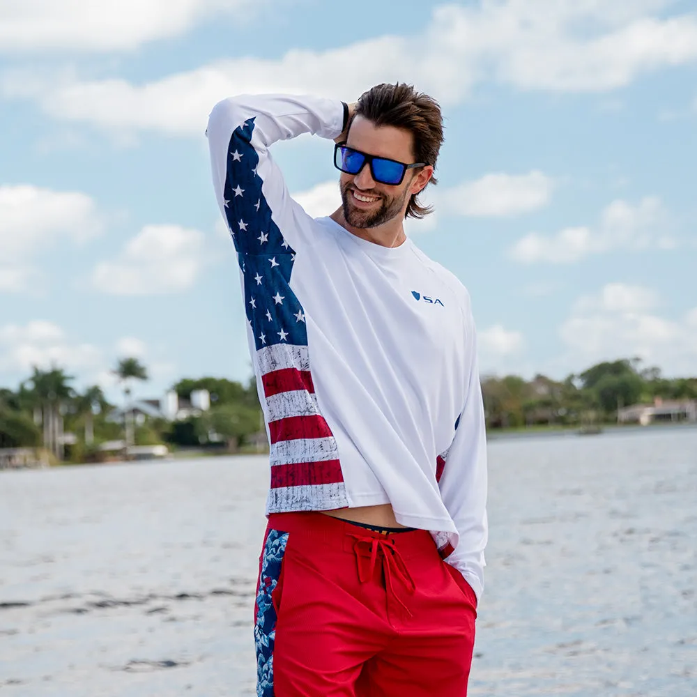 Performance Long Sleeve Shirt  | American Flag | Game On PreOrder