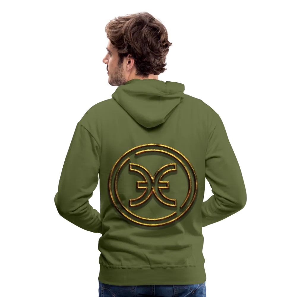 Pisces 3D Gold Men’s Premium Hoodie