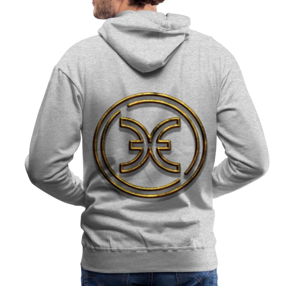 Pisces 3D Gold Men’s Premium Hoodie