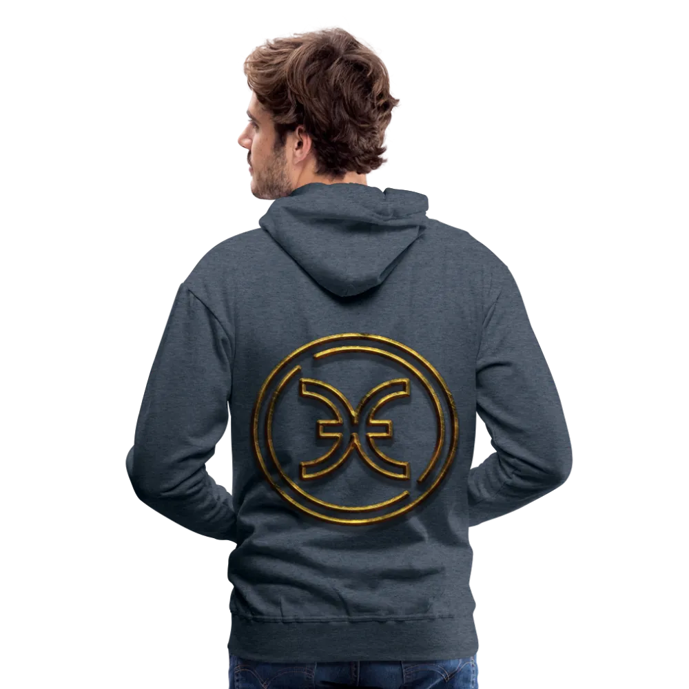 Pisces 3D Gold Men’s Premium Hoodie