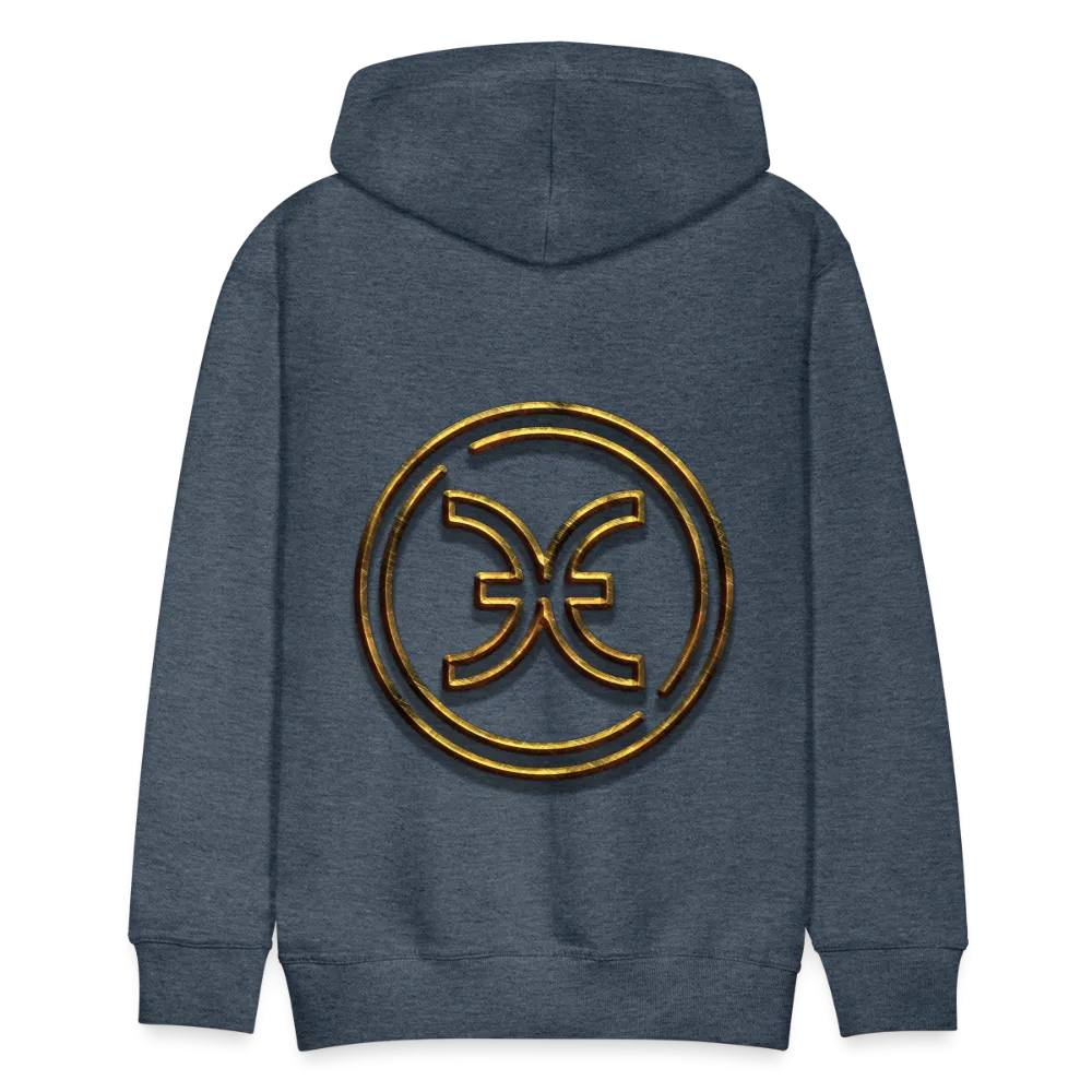 Pisces 3D Gold Men’s Premium Hoodie