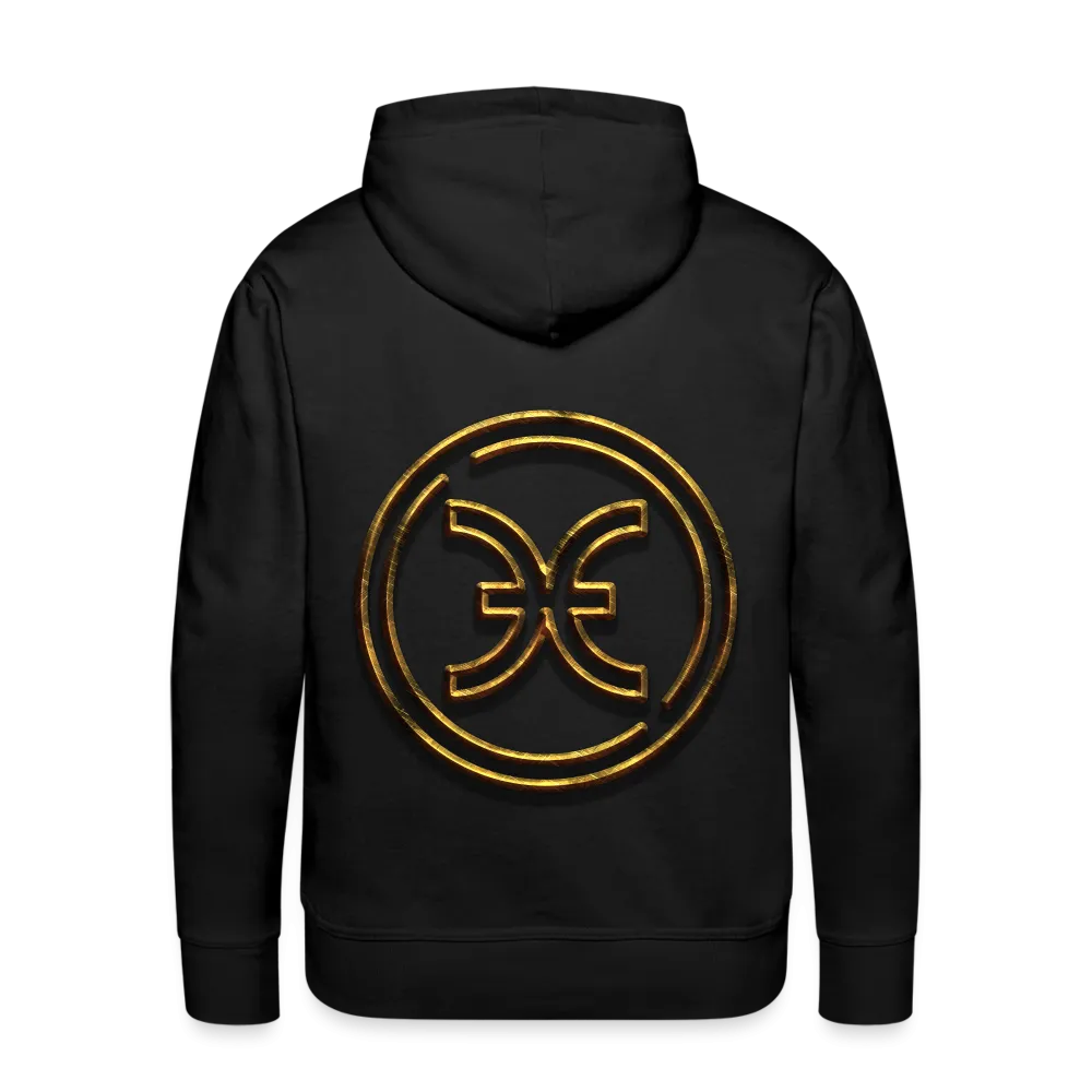 Pisces 3D Gold Men’s Premium Hoodie