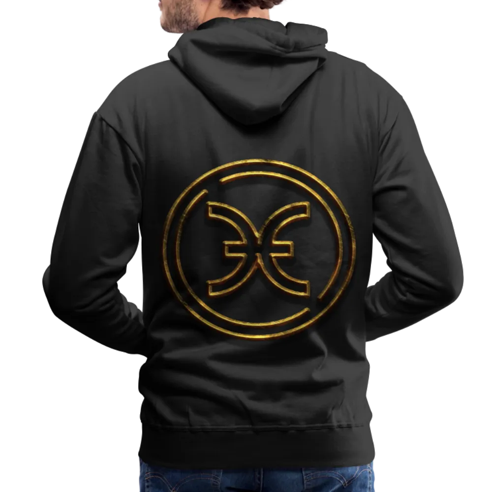 Pisces 3D Gold Men’s Premium Hoodie