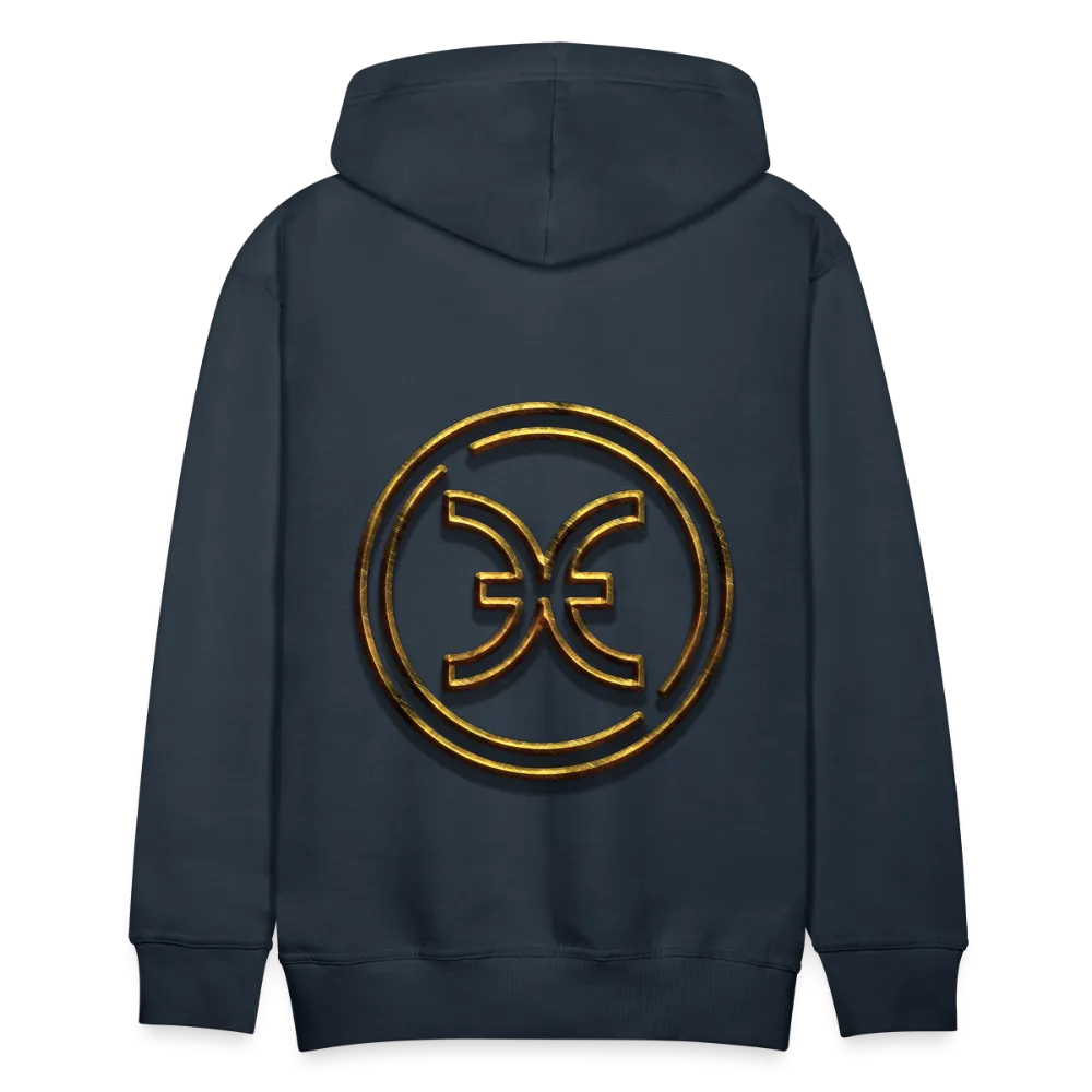 Pisces 3D Gold Men’s Premium Hoodie