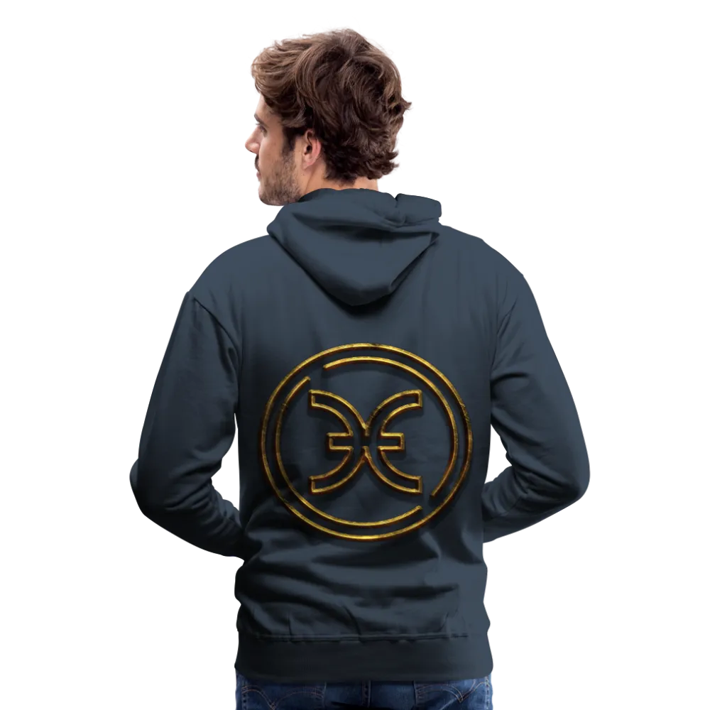 Pisces 3D Gold Men’s Premium Hoodie