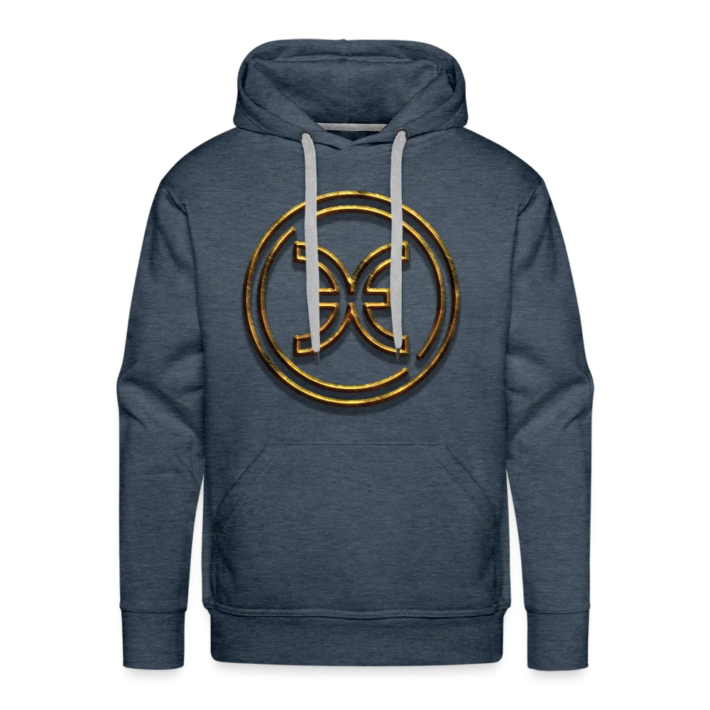 Pisces 3D Gold Men’s Premium Hoodie