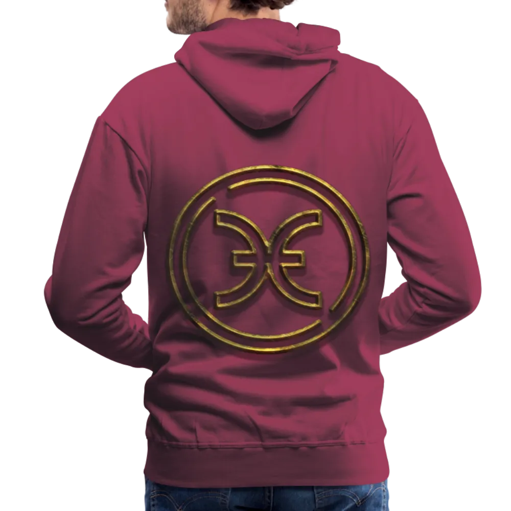 Pisces 3D Gold Men’s Premium Hoodie