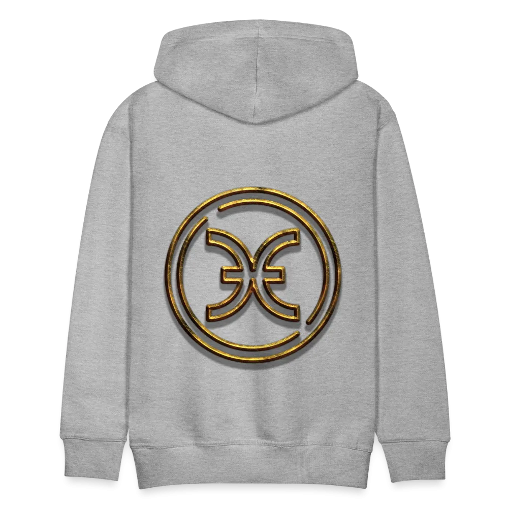 Pisces 3D Gold Men’s Premium Hoodie