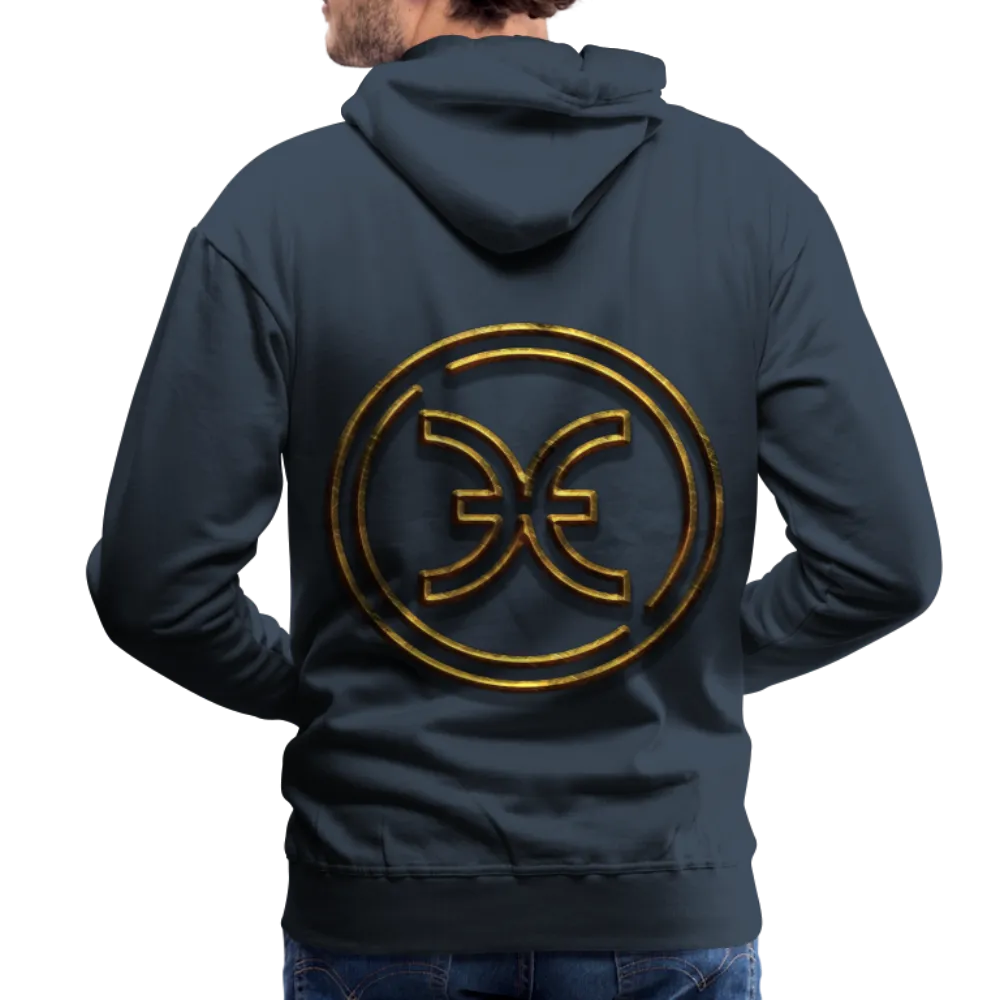 Pisces 3D Gold Men’s Premium Hoodie