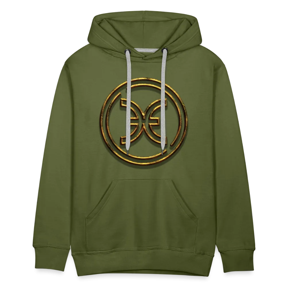 Pisces 3D Gold Men’s Premium Hoodie