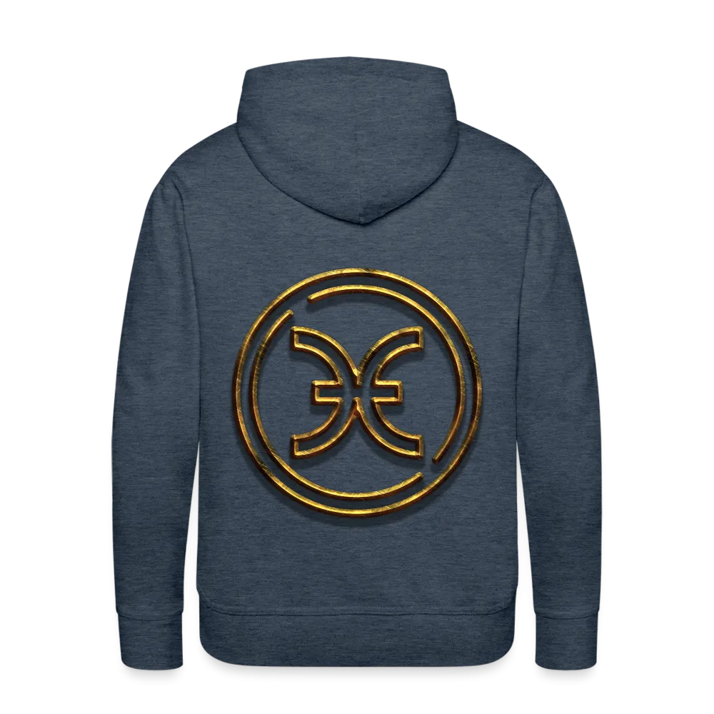 Pisces 3D Gold Men’s Premium Hoodie