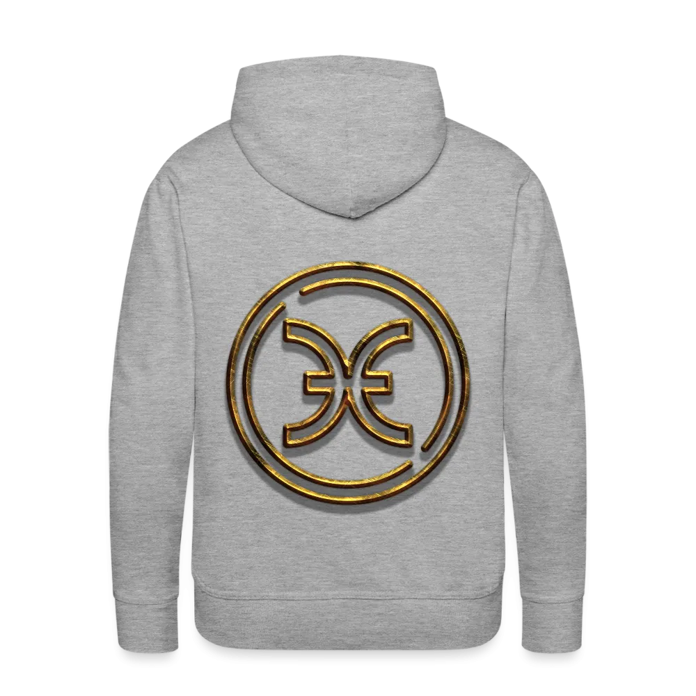 Pisces 3D Gold Men’s Premium Hoodie