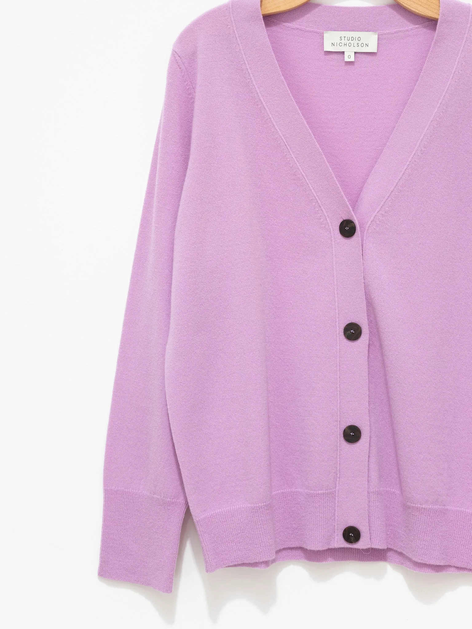 Rall Lambswool Cardigan - Deep Orchid