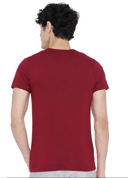 Regular Fit Men's Cotton Half Sleeve  Henley  T-Shirts (Pack Of 3) by LazyChunks