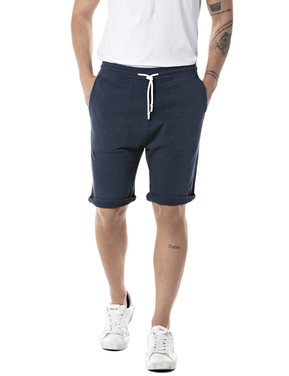 Regular Fit Trousers With Drawstring