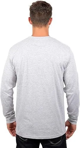 Ultra Game NBA Official Men’s Super Soft Supreme Long Sleeve T-Shirt - Unisex, Portland Trail Blazers, Heather Gray|Portland Trail Blazers