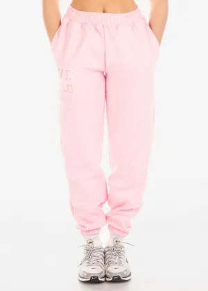 VELO OVERSIZED TRACKPANTS - STRAWBERRY